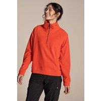 Craghoppers Women's Raja Half Zip Fleece in Orange | Size: 10