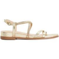 Dune London Women's 'Lexia' Leather Sandals in Metallics | Size: 3