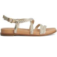 Dune London Women's 'Laite' Sandals in Metallics | Size: 3