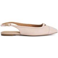 Dune London Women's Wide Fit 'Hanna' Leather Ballet Pumps in Pink | Size: 4