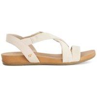 Dune London Women's Wide Fit 'Landies' Sandals in Natural | Size: 5