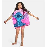 OHS Kids Stitch Beach Hooded Towel Poncho Absorbent Quick Dry in Pink