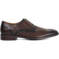 Dune London Men's Wide Fit 'Sole' Leather Derbies in Black | Size: 7