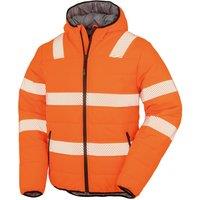Result Men's Ripstop Safety Padded Jacket in Orange | Size: Small
