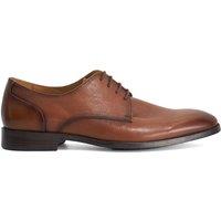Dune London Men's Wide Fit 'Sole' Leather Derbies in Brown | Size: 8