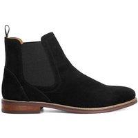Dune London Men's 'Mckinley' Suede Chelsea Boots in Black | Size: 9