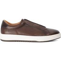 Dune London Men's 'Troys' Leather Trainers in Brown | Size: 12