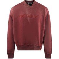 Off-White Men's Laundry Skate Fit Red Sweatshirt | Size: Medium