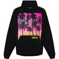 Dsquared2 Men's Sunrise Design Herca Fit Black Hoodie | Size: Small