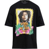 Dsquared2 Men's Skater Fit Home Is In My Head Logo Black T-Shirt | Size: Small