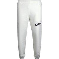 Off-White Men's Airport Tape Logo White Sweatpants | Size: Large