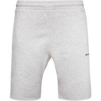 Off-White Men's Diag Outline Grey Jogg Shorts | Size: Large