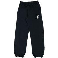 Off-White Men's Hand Off-Slim Cuffed Black Sweatpants | Size: Large