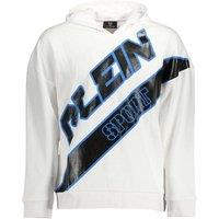Plein Sport Men's Large Logo White Hoodie | Size: Medium