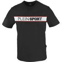 Plein Sport Men's Panel Logo Black T-Shirt | Size: Medium