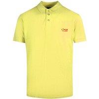 Cavalli Class Men's Signature Logo Yellow Polo Shirt | Size: Medium