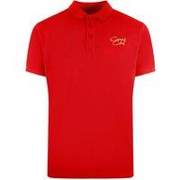 Cavalli Class Men's Signature Logo Red Polo Shirt | Size: Large