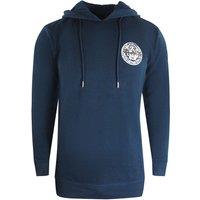 Cavalli Class Men's Large Circle Design Navy Blue Hoodie