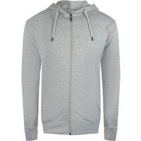 Cavalli Class Men's Bold Floral Logo Grey Zip-Up Hoodie | Size: XL
