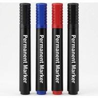 Bedsland 4 Pack Permanent Markers Bold Fast Dry Smear Proof Markers