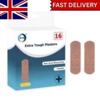 SHEDS AND FENCE LTD 16Pc Extra Tough Plasters Strong Adhesive Waterproof First Aid Bandage in Tan