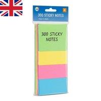 Bedsland 4 Pack 300 Sticky Notes Colorful Notes for Office School Home