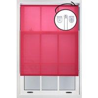 Furnished Fuchsia Pink Daylight Roller Blinds with Metal Fittings - Trimmable Window Shade | Size: 120 cm width x 165 cm drop