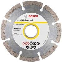 Bosch Universal Segmented Diamond Cutting Disc 115 X 22.23mm in Silver