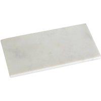 Orsina White Rectangular Marble Board, Elegant Natural Marble Cutting Board with Smooth Finish