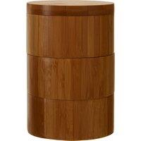 Orsina Bessan Bamboo Natural Cylindrical Storage Set in Brown