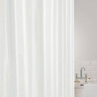 Showerdrape White Polyester Shower Curtain