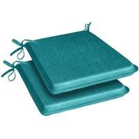 Luxury Living Tropical A Shape Seat Pad Pair in Light Green | Size: 2 Pack