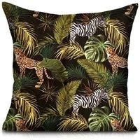 Luxury Living Safari Outdoor Water-repellant Cushion in Green | Size: 1 Pack