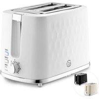 Swan Hexton 2 Slice Toaster in White