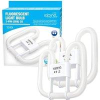 BARGAINS-GALORE Set Of 2 Fluorescent Light Bulbs 2 Pin Energy Saving 16w Tube Lights in White
