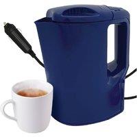 BARGAINS-GALORE 12v Blue Electric Kettle Portable Car Lorry Lighter Socket Plug In 1l
