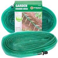 BARGAINS-GALORE 15m Garden Soaker Hose Pipe Irrigation Sprinkler System Watering Diy in Green