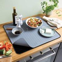 Coopers of Stortford 2-in-1 Silicone Hob Protector & Heat-Resistant Prep Mat in Grey