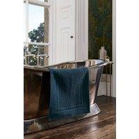 CHRISTY 'Fina' Luxury Heavyweight Woven Bath Mat in Navy