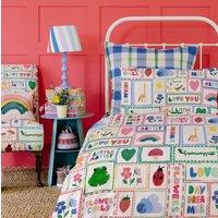 Wee Blue Bell 'Patchwork' Fitted Sheet | Size: Single