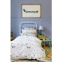 Wee Blue Bell 'Stick Crocs' Duvet Cover Set in Green | Size: Toddler