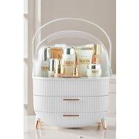 SHEONLY Cosmetic Organizer Skincare Display Box With 2 Layers Of Storage Boxes in White