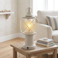 Garden Greatness Classic Metal Ships Lantern Display in White | Size: 1 Pack