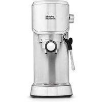 Morphy Richards Manual Compact Espresso Machine in Silver