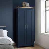 Birlea Highgate 2 Door Wardrobe Navy Blue & Oak