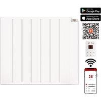 MYLEK Wifi Smart App Electric Panel Heater with 24/7 Timer IP24 Rated 1.5kW in White