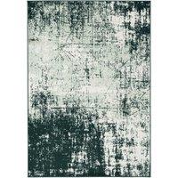 Kukoon Emerald Green Distressed Abstract Living Area Rug | Size: 190 cm x 280 cm