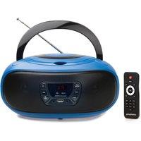 Grouptronics BoomBox CD Player with Radio USB MP3 & AUX IN For Smartphone & Tablet in Blue
