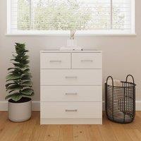 GFW Bailey 2+3 Drawer Chest in White