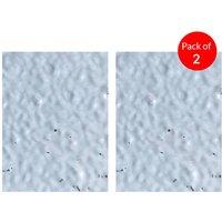 ENER-J BRITWALL Wave Pattern Metallic WPC Wall Panels Pack of 2 Silver Water Ripple Decorative Interior Wall Cladding 2440x1220mm